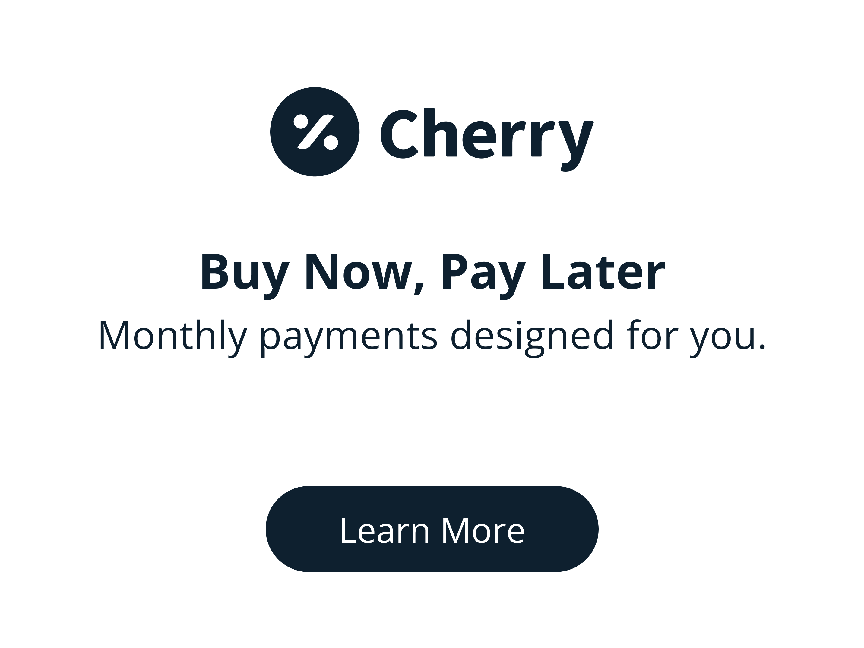 Cherry financing for easy payments